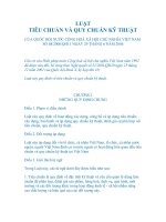 LUẬT TIÊU CHUẨN VÀ QUY CHUẨN KỸ THUẬT