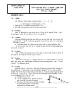 ĐỀ THI 10 HK1 08-09