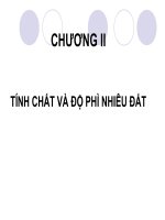 CHƯƠNG 2 TÍNH CHẤT VÀ ĐỘ PHÌ NHIÊU ĐẤT