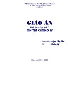 Giáo án Đại số 7 ôn tập chương IV: Biểu thức đại số