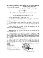 Quy chế xết TN THCS