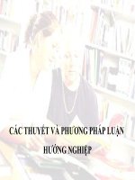 Các thuyết và phương pháp luận về hương nghiệp