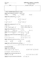 Kiểm tra chương I Đại số 8