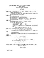 Đề thi HSG lớp 12 có đáp án đề 4