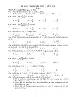 Kiểm tra Toán 11 học kỳ II (nâng cao)