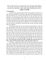 Sáng kiến kinh nghiệm - Ngữ văn năm 2008