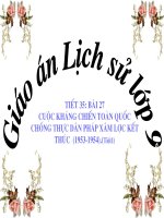 Bài 27: Cuộc kháng chiến chống thực dân Pháp kết thúc