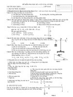 Đề kiểm tra học kì I lớp 10 -cơ bản