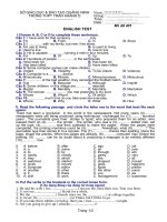 Đề kiểm tra kì II