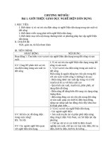 Giáo an nghề điện dân dụng 11 bài 1-2