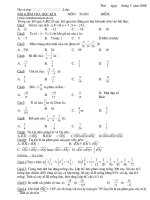 Kiểm tra Toán 6 học kỳ II