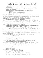 Bồi dưỡng học sinh giỏi: Phân tích đa thức thành nhân tử