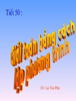 Chương III - Bài 6, 7: Giải bài toán bằng cách lập phương trình