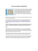 3 bước tại album ảnh dạng flash