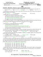ĐỀ ĐÁP ÁN THI THỬ ĐH ĐỢT 1-50 CÂU