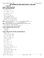 Đề cương toán 8