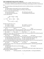 Tổng hợp trắc nghiệm vô cơ 12 theo chuyên đề