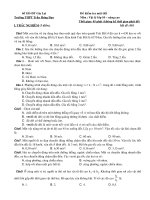 KIỂM TRA 10 NÂNG CAO LẦN 1