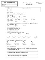 DE KIEM TRA CUOI TUAN