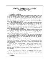 Kế hoạch công tác thư viện