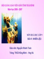 dau mo va khi thien nhien