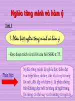 Nghĩa tường minh và hàm ý - T1