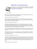 Những mẫu vi xử lý phù hợp để ép xung