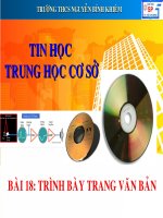 Tin học 6: Bài 18