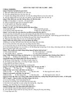 Đề kiểm tra một tiết HK II sinh 12 NC(08-09)