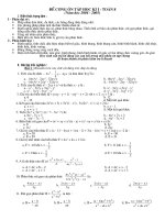 de cuong on tap hk I