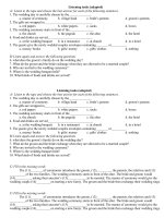 listening tasks (adapted for the weak students)