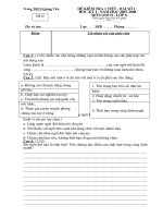 Đề kiểm tra GDCD 8 (bài số 1 đề lẻ)