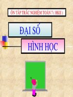 Trắc nghiệm toán 7 (HK II)