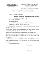 Đơn đề nghị nâng lương sớm