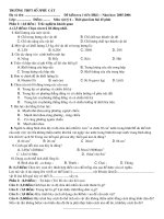 Đề KT HK Vật lý K6