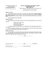 đề thi chuyên văn 10 ninh bình 2008