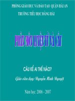 Câu kể ai thế nào
