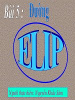 Chương III - Bài 3: Phương trình elip