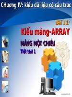 Mảng một chiều