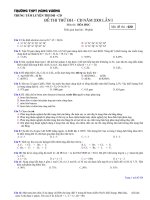 Thi thử ĐH Hóa Học 09