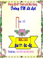 Bai77- ac-ac ( 2 tiet )