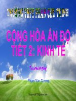 Bài 13: Cộng hòa Ấn Độ (Tiết 2)
