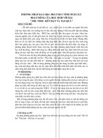 SANG KIEN KINH NGHIEM VOI BAI THU TINH KET HAT TAO QUA