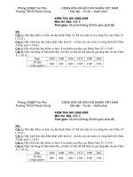 đề thi hkI địa 8