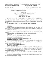 báo cáo sơ kết và tổng kết ATGT trường học