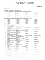 CÁC ĐỀ THI VÀ BÀI ÔN THI ĐẠI HỌC