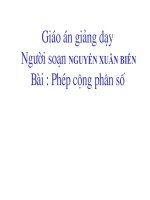 Phép cộng phân số