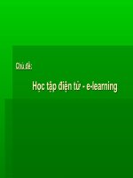 giới thiệu về e-learning