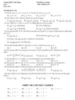 kiểm tra 15 phút hình học cơ bản(áp dung)