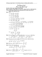 Các bt nâng cao về căn thức (mới ra lò)